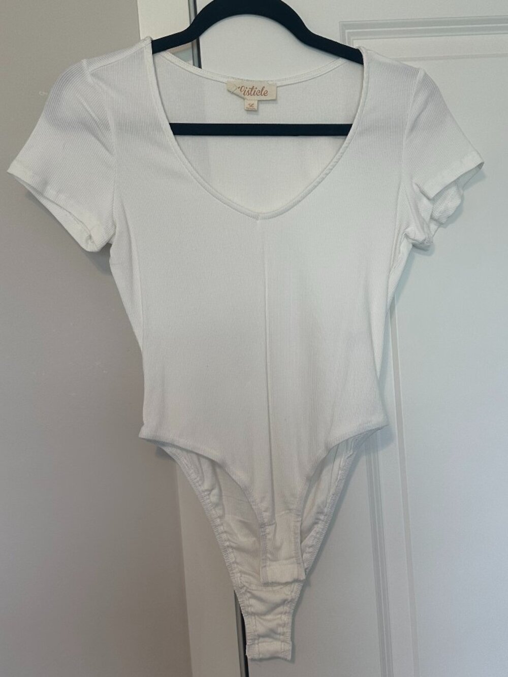 Listicle V-neck Bodysuit